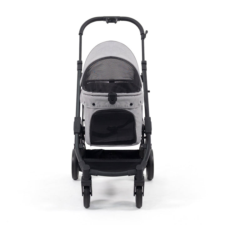PREMIUM BABY COCHE PARA MASCOTAS MAX CON ASIENTO REMOVIBLE GREY
