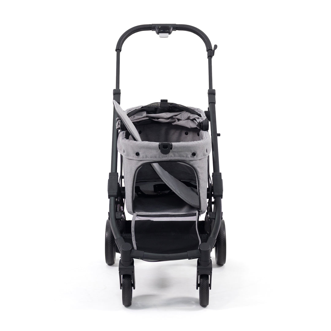 PREMIUM BABY COCHE PARA MASCOTAS MAX CON ASIENTO REMOVIBLE GREY