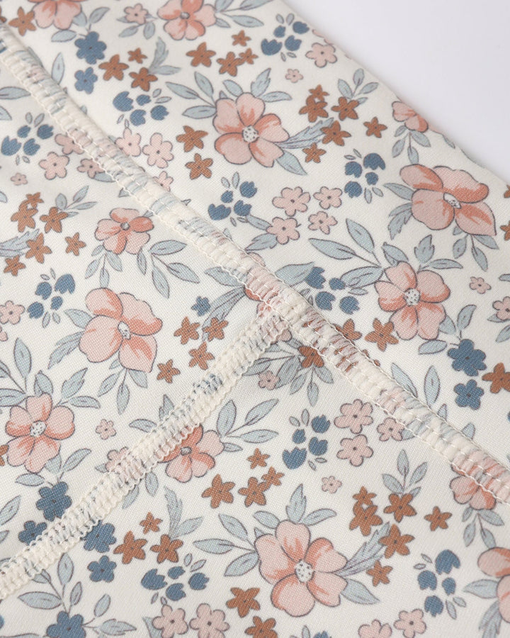 RYLEE & CRU NIÑA SHORT FLOWER FIELD IVORY