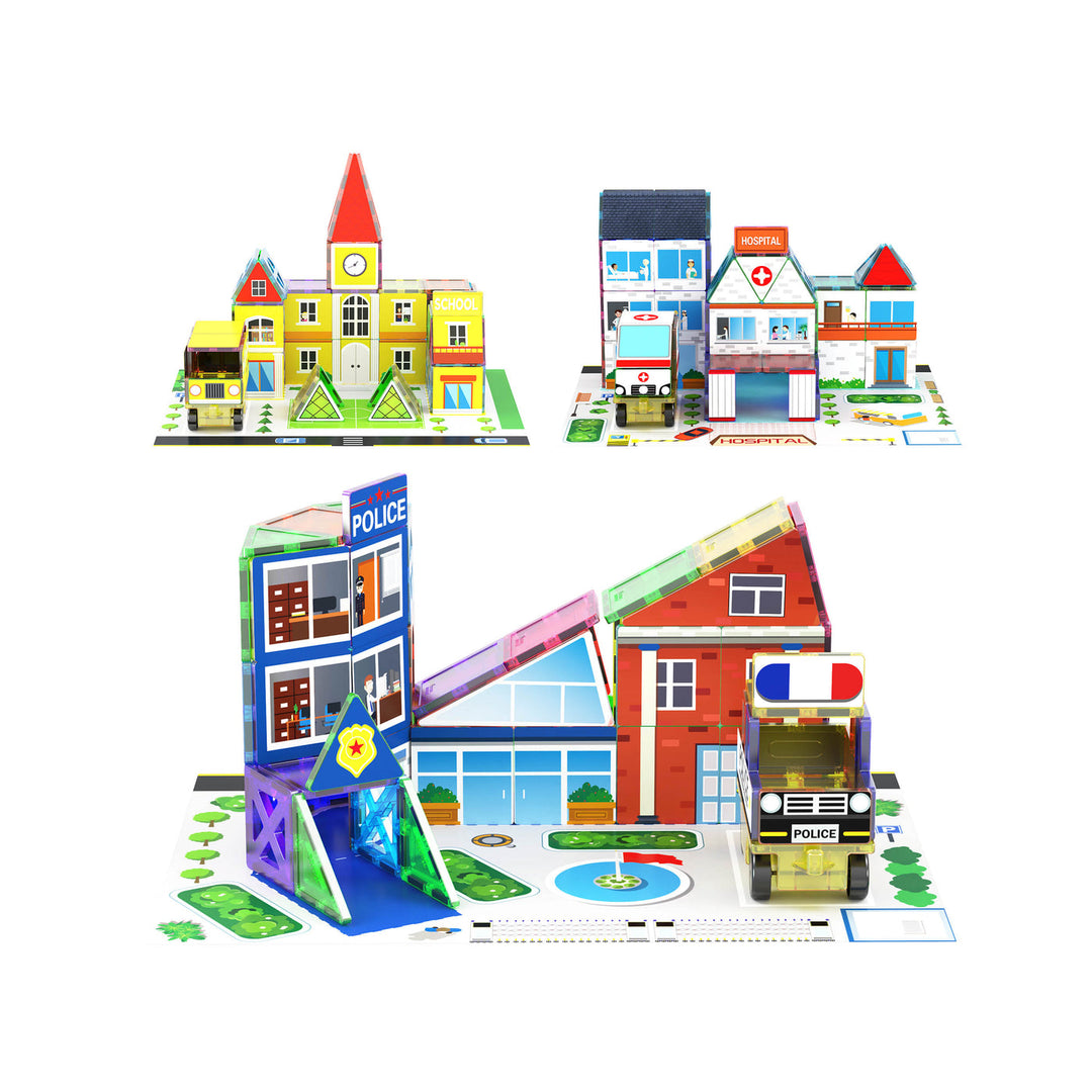 PICASSO TILES SET DE 150 PIEZAS 3 TEMAS EN 1 - BLOQUES MAGNÉTICOS