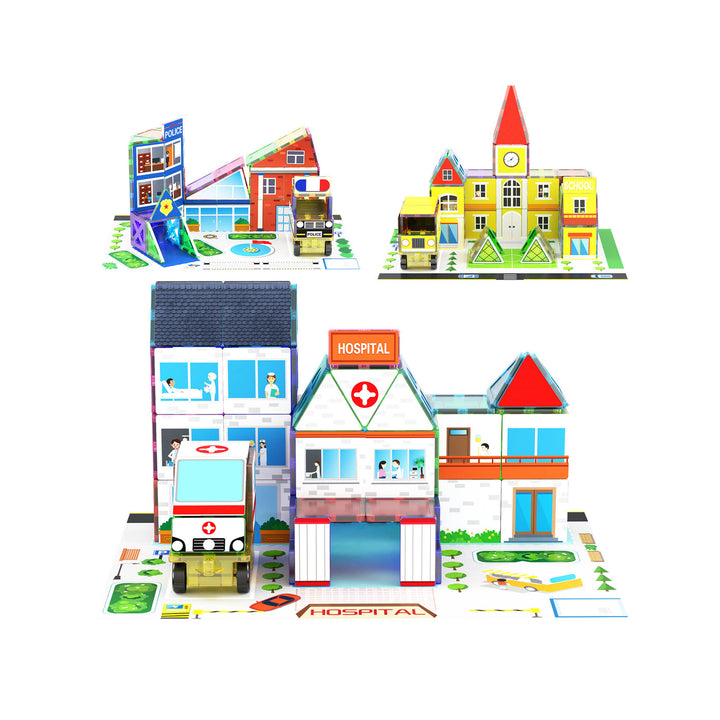 PICASSO TILES SET DE 150 PIEZAS 3 TEMAS EN 1 - BLOQUES MAGNÉTICOS