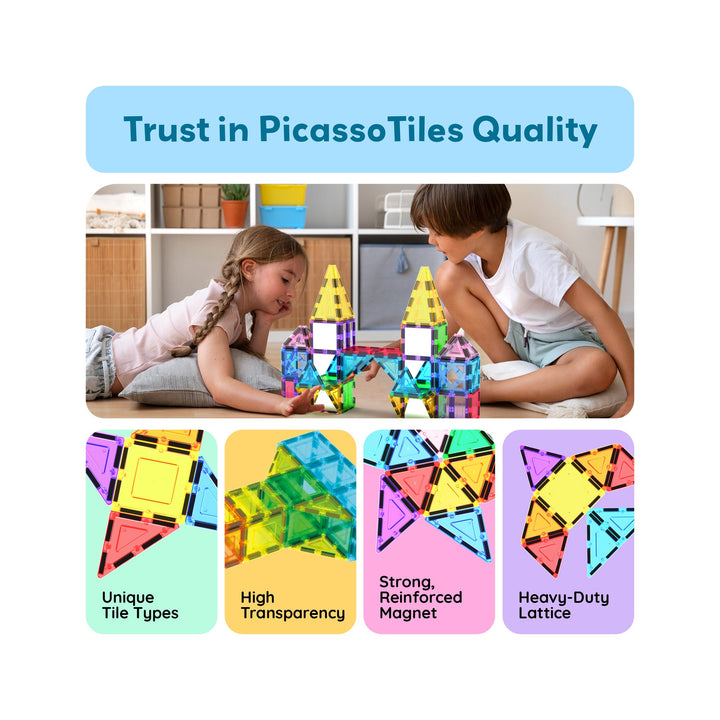 PICASSO TILES BLOQUES MAGNETICOS - 152 PIEZAS