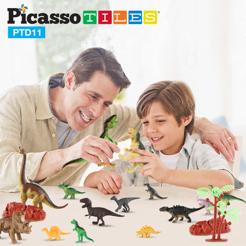 PICASSO TILES SET DE 32 DINOSAURIOS CON MAT