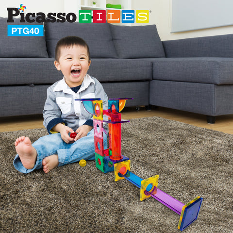 PICASSO TILES MARBLE RUN - BLOQUES MAGNÉTICOS 50 PIEZAS
