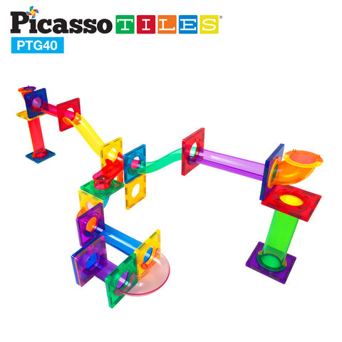 PICASSO TILES MARBLE RUN - BLOQUES MAGNÉTICOS 50 PIEZAS