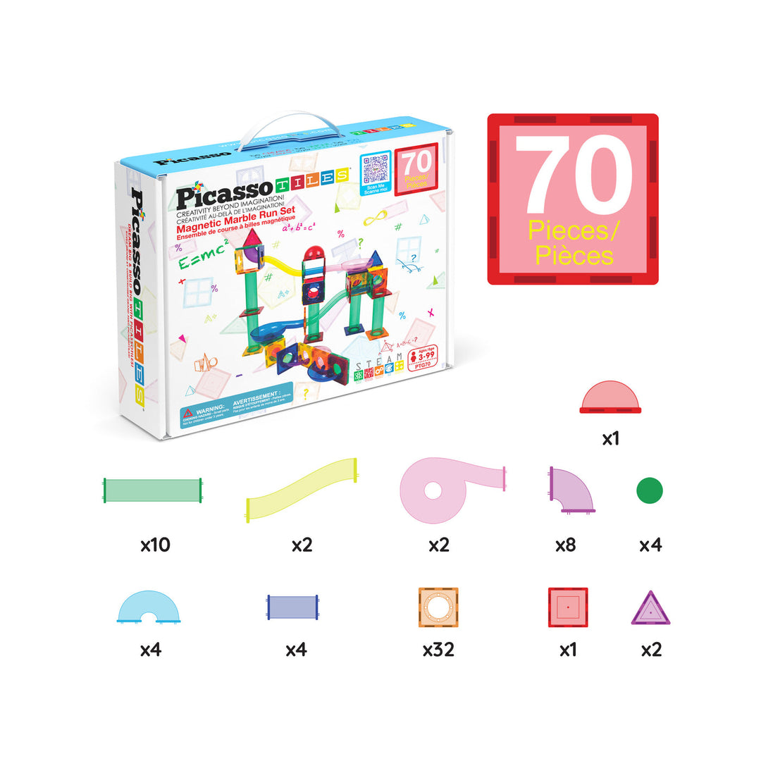 PICASSO TILES 71 PIEZAS MARBLE RUN - BLOQUES MAGNÉTICOS