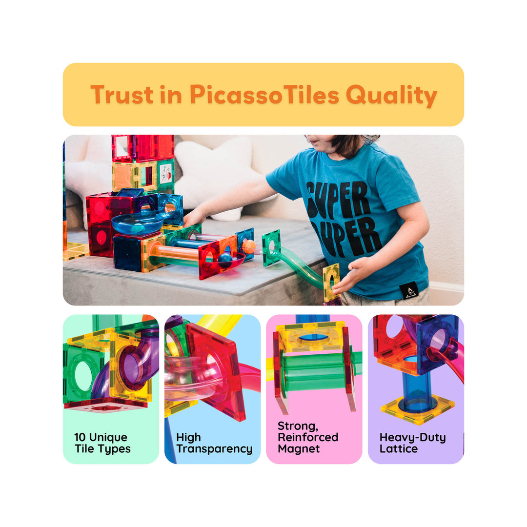 PICASSO TILES 71 PIEZAS MARBLE RUN - BLOQUES MAGNÉTICOS