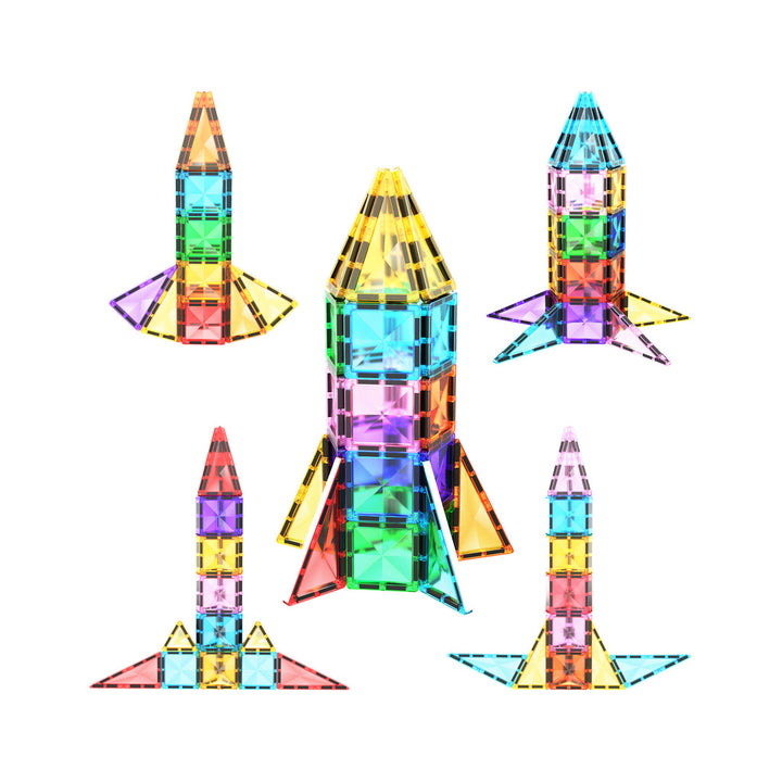 PICASSO TILES SET DE 30PZS MINI DIAMANTES COHETE-BLOQUES MAGNETICOS