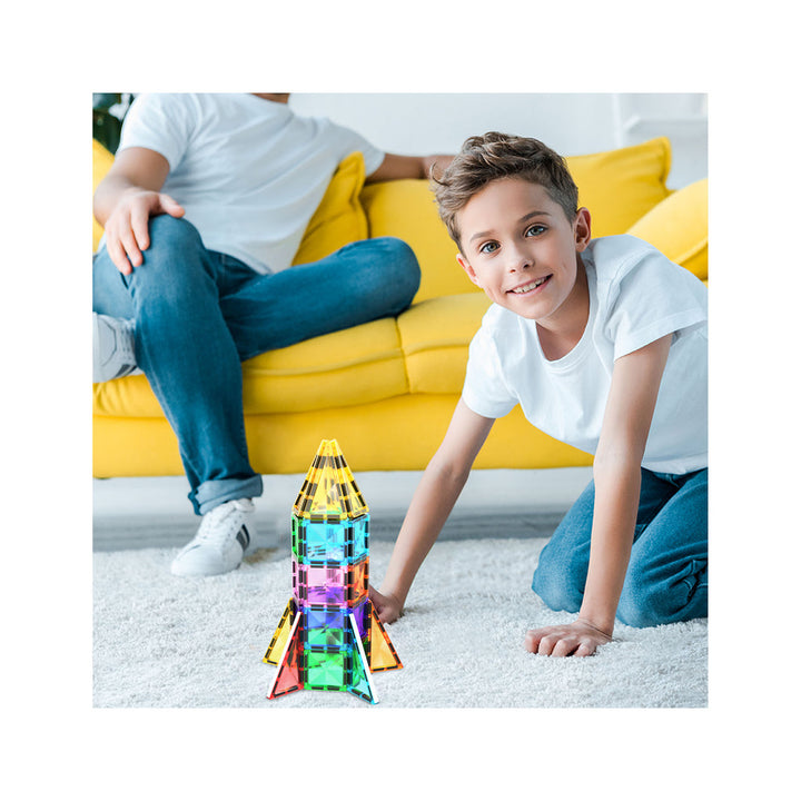 PICASSO TILES SET DE 30PZS MINI DIAMANTES COHETE-BLOQUES MAGNETICOS