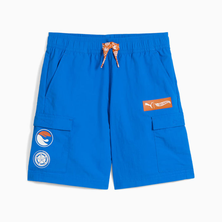 PUMA NIÑO SHORT X HOT WHEELS WV BLUE