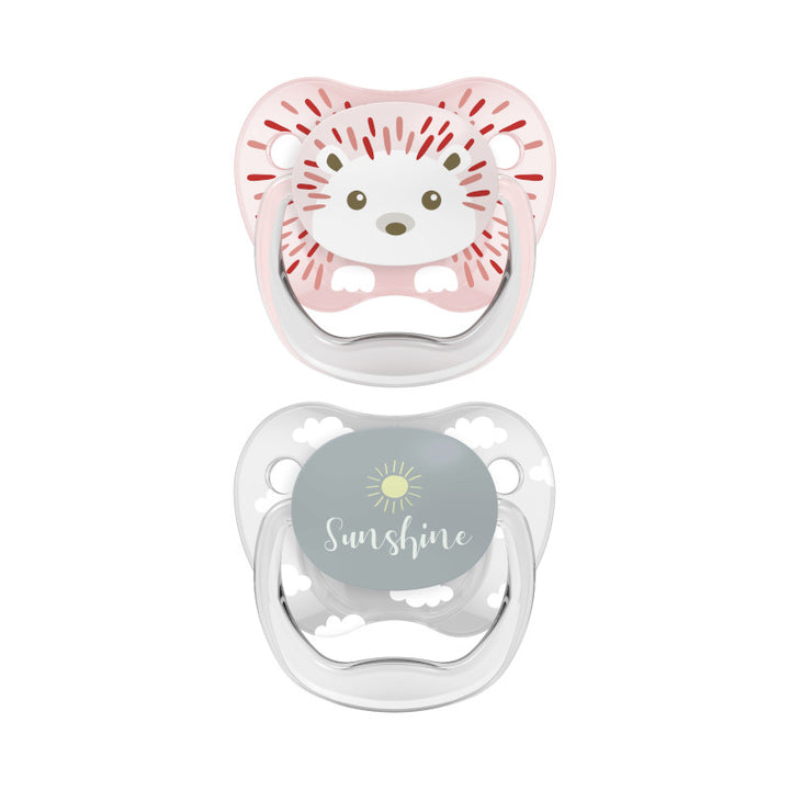 DR. BROWN CHUPO PREVENT PRINTED SHIELD 2 UNI (ROSADO-GRIS)