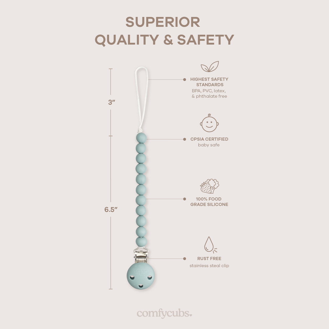 COMFY CUBS CLIP DE CHUPO EARTH GREEN