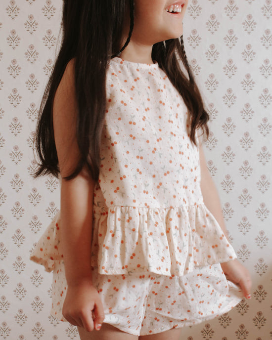 RYLEE & CRU NIÑA CONJ. DE SHORT LILIANA CHERRIES