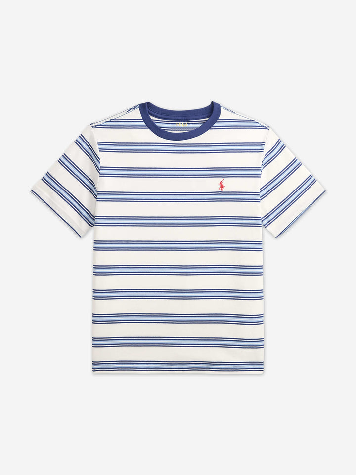 RALPH LAUREN NIÑO TSHIRT 26/1 JERSEY DECKWASH WHITE MULTI