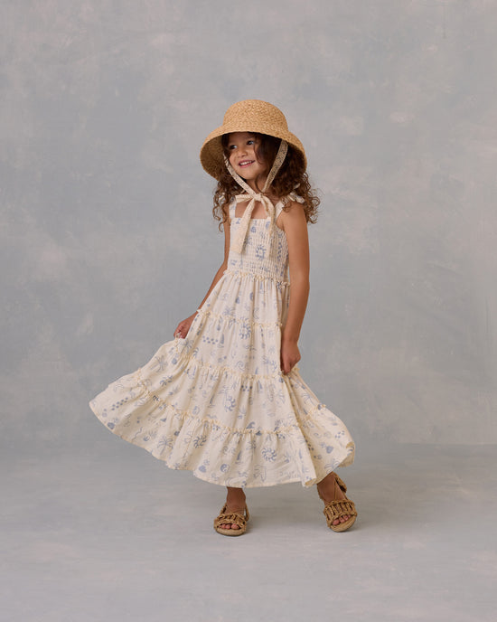 RYLEE & CRU NIÑA VESTIDO TAYLOR MEDITERRANEAN