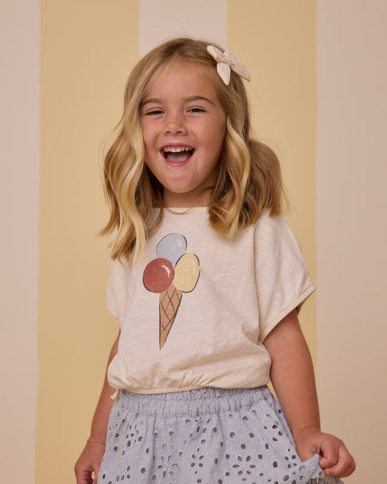 RYLEE & CRU NIÑA TSHIRT CROPPED CINCHED GELATO
