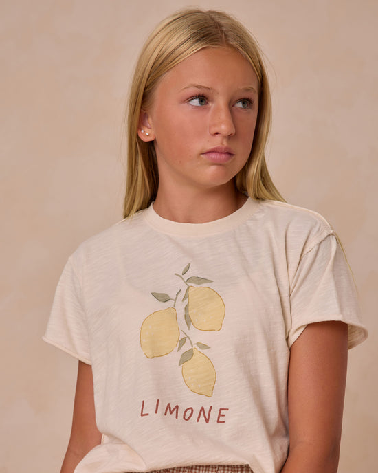 RYLEE & CRU NIÑA TSHIRT VINTAGE LIMONE