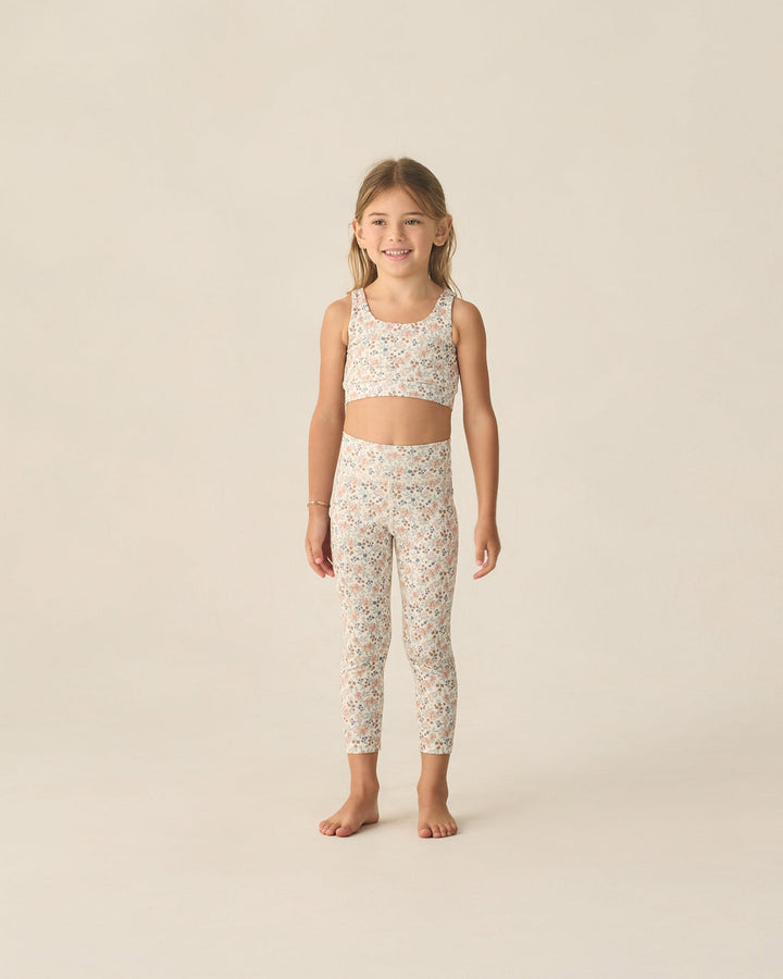 RYLEE & CRU NIÑA LEGGIN BASIC FLOWER FIELD IVORY