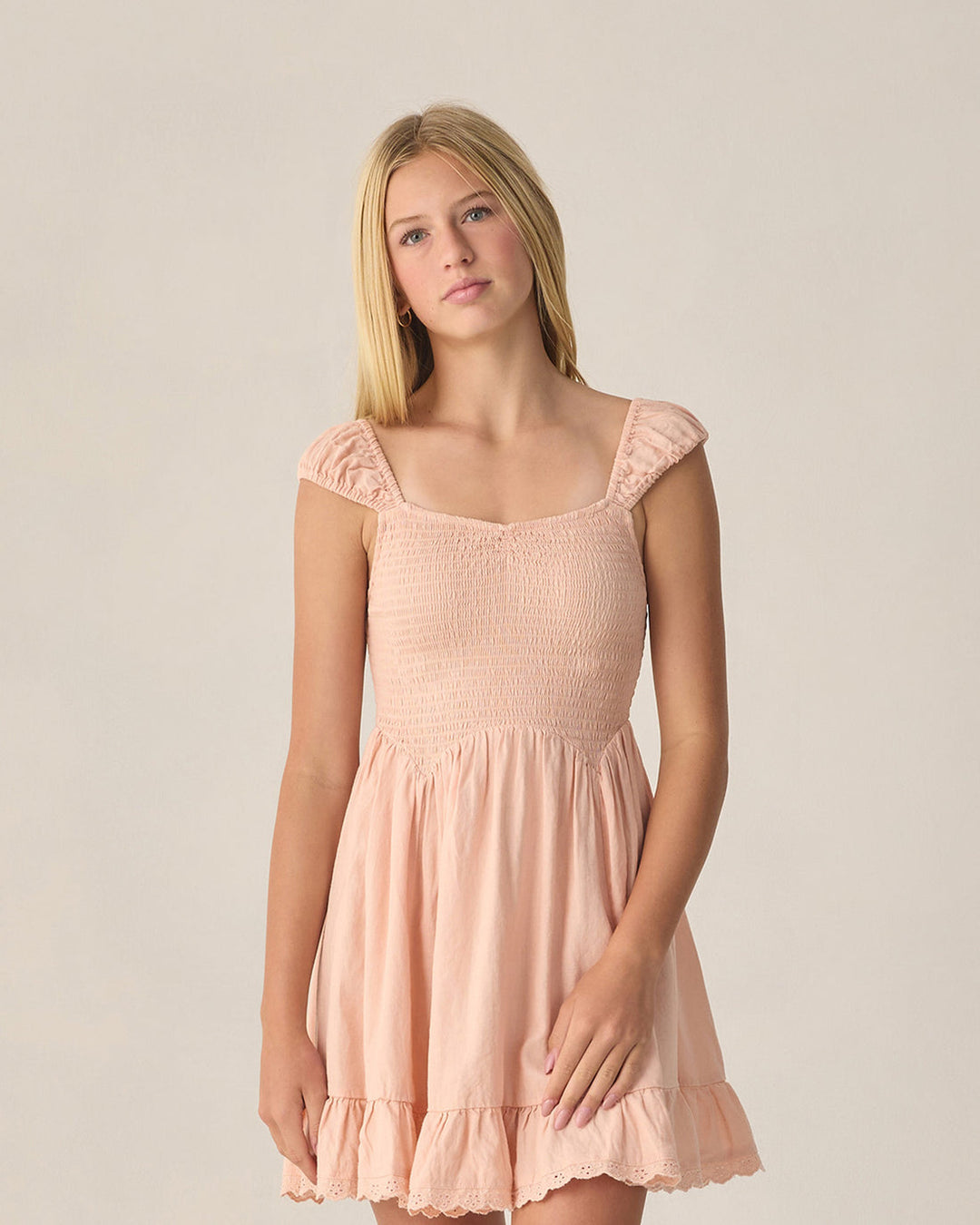 RYLEE & CRU NIÑA VESTIDO KALINA BLUSH