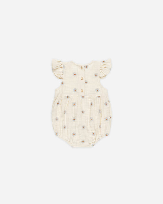 RYLEE & CRU NIÑA ROMPER AMELIA BLUE DAISIES