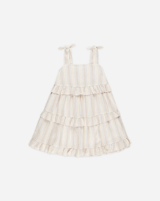 RYLEE & CRU NIÑA VESTIDO RUFFLE SWING SUMMER STRIPE