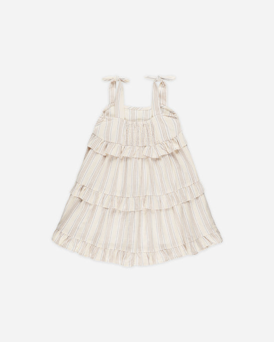 RYLEE & CRU NIÑA VESTIDO RUFFLE SWING SUMMER STRIPE