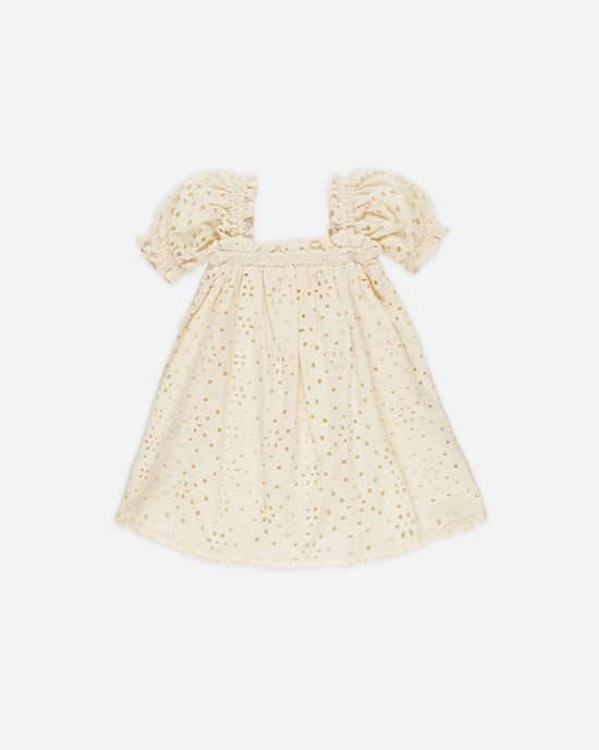 RYLEE & CRU NIÑA VESTIDO MILAN NATURAL