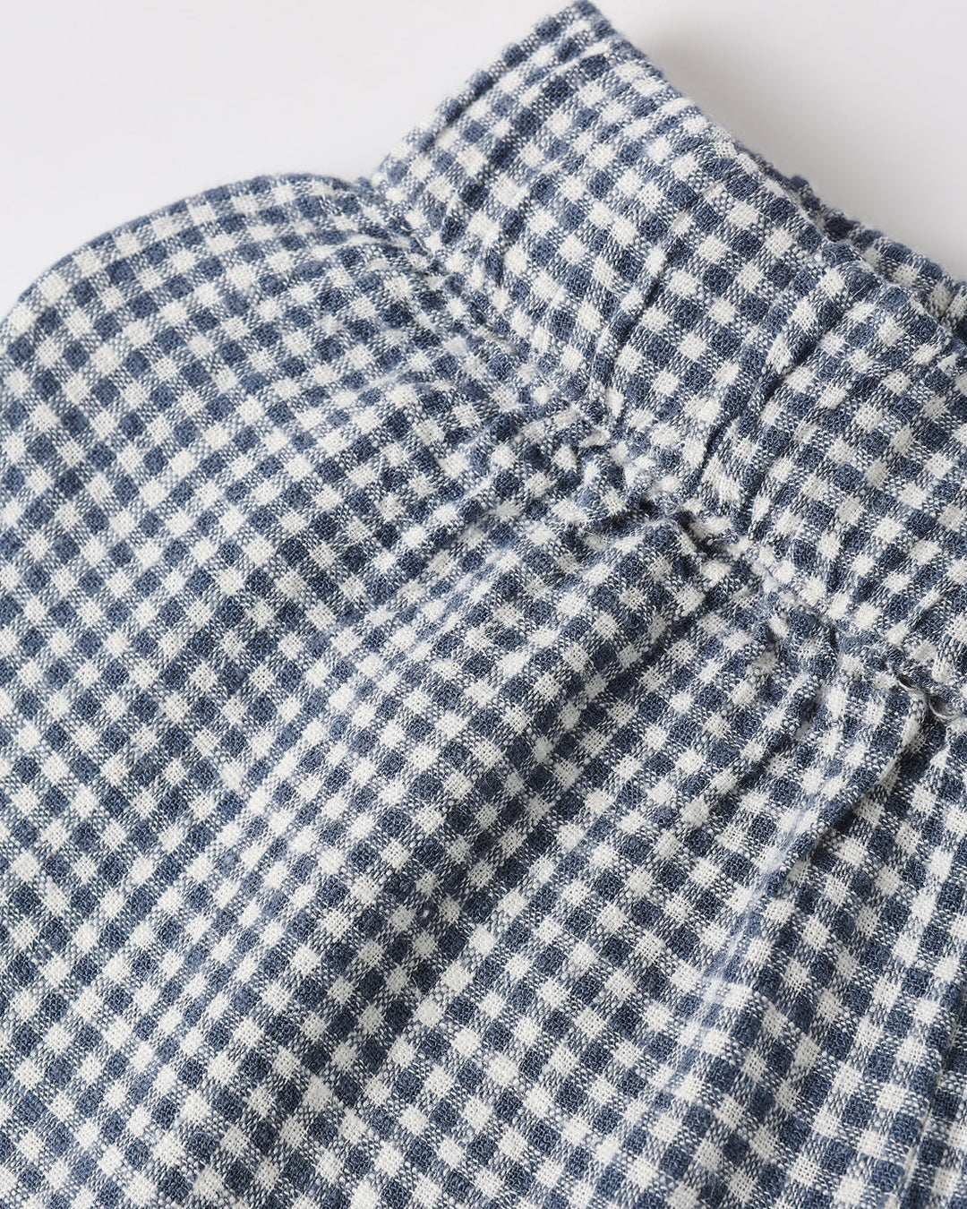 RYLEE & CRU NIÑA CONJ. DE SHORT JUNIPER GINGHAM MARINE