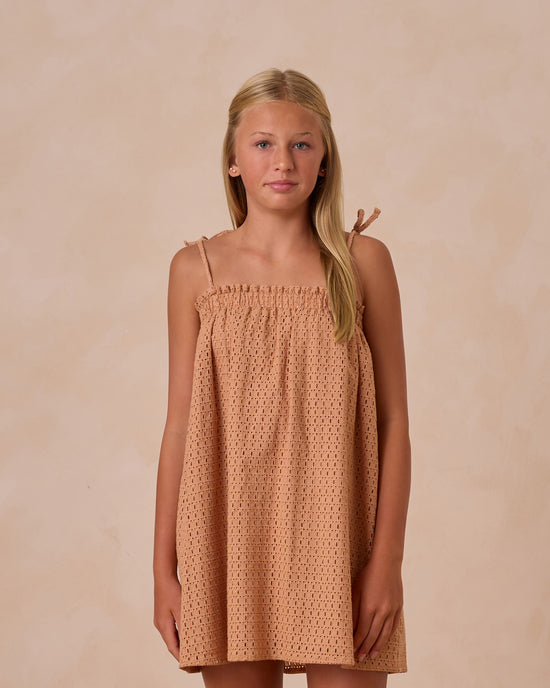 RYLEE & CRU NIÑA VESTIDO SAHARA MINI GRAPEFRUIT