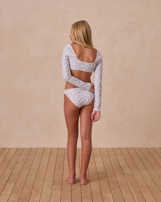 RYLEE & CRU NIÑA VESTIDO DE BAÑO RASHGUARD BLUE DITSY