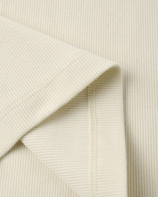 RYLEE & CRU NIÑA TSHIRT RIBBED NATURAL NATURAL