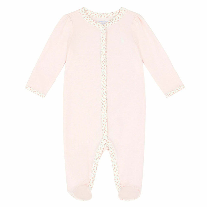 RALPH LAUREN BEBE NIÑA PIJAMA INTERLOCK DELICATE PINK