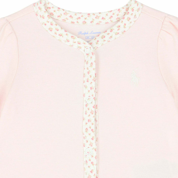 RALPH LAUREN BEBE NIÑA PIJAMA INTERLOCK DELICATE PINK