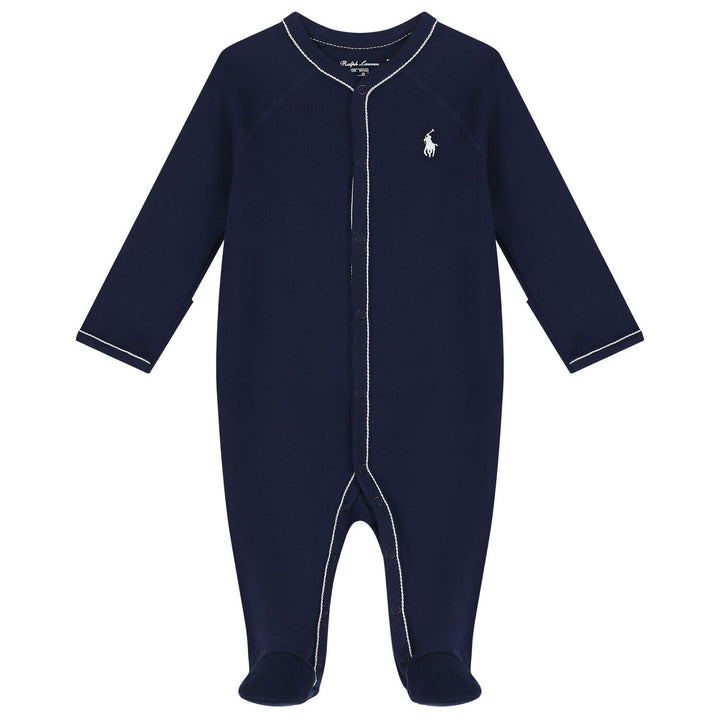 RALPH LAUREN BEBE NIÑO PIJAMA INTERLOCK REFINED NAVY