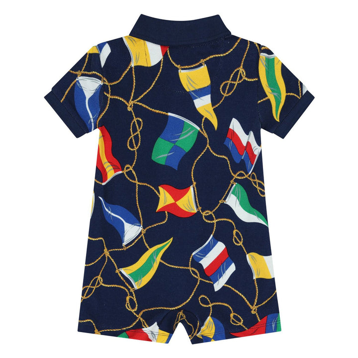 RALPH LAUREN BEBE NIÑO OVEROL SIGNAL FLAGS TOSS NAVY