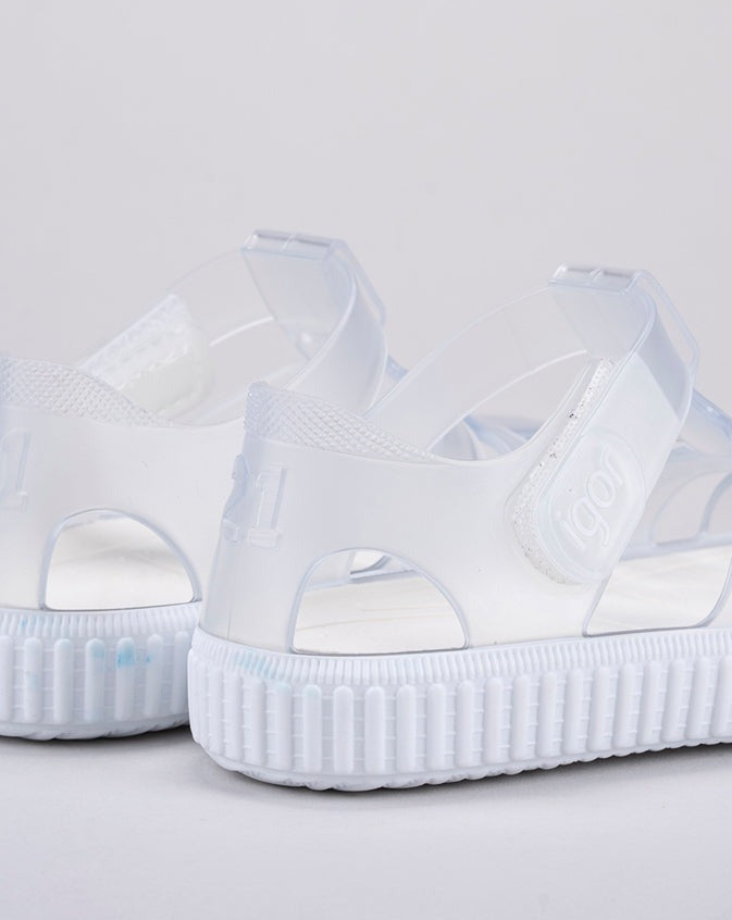 IGOR NIÑA SANDALIA NICO CRISTAL TRANSP/BLANCO