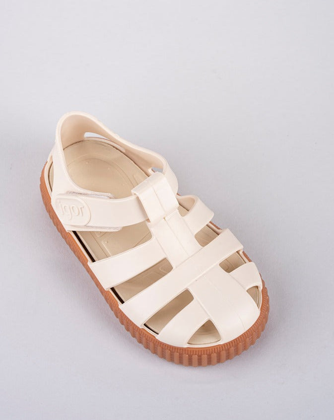 IGOR NIÑA SANDALIA NICO CARAMELO MARFIL
