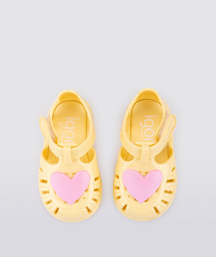 IGOR NIÑA SANDALIA TOBY GLOSS LOVE VAINILLA