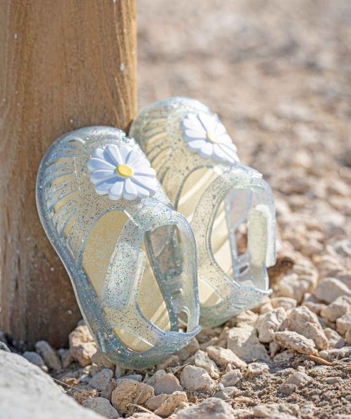 IGOR NIÑA SANDALIA TOBY GLOSS FLOR GLITTER