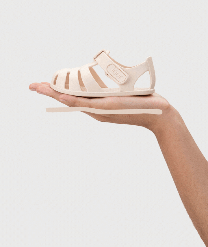 IGOR NIÑA SANDALIA NEMO SOLID MARFIL