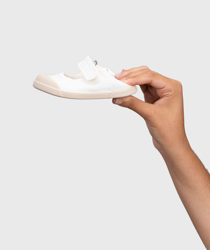 IGOR NIÑA ZAPATO LONA MERCEDES BLANCO