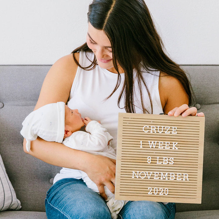 PEARHEAD TABLERO DE LETRAS DE MADERA NATURAL