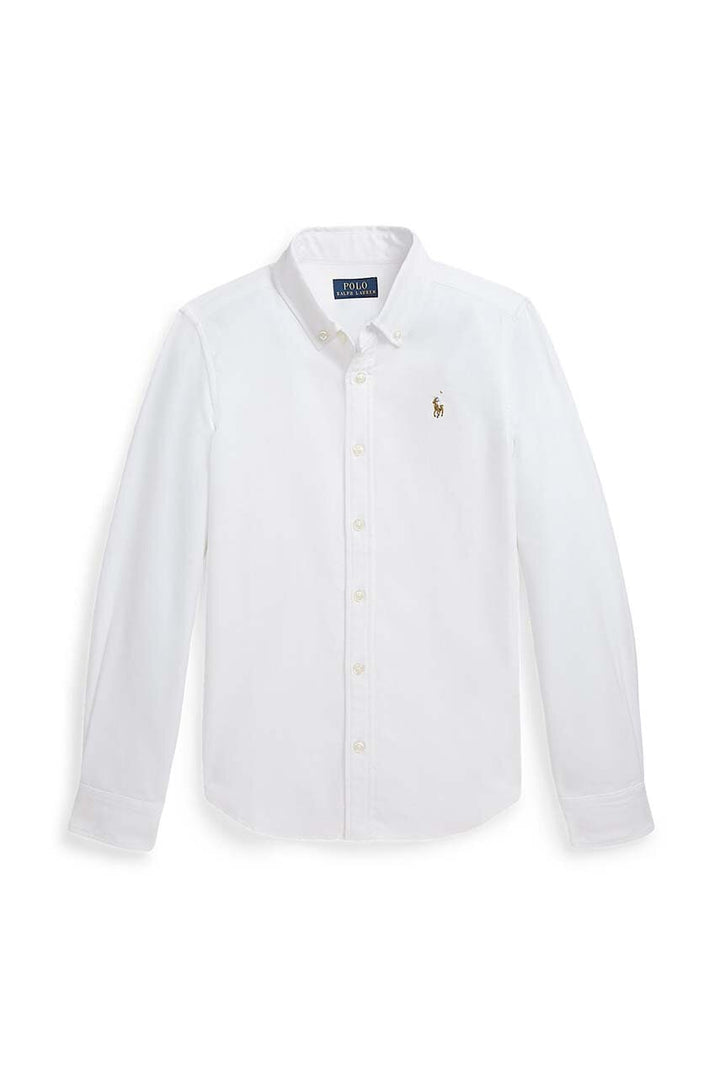 RALPH LAUREN NIÑA CAMISA CLASSIC OXFORD WHITE