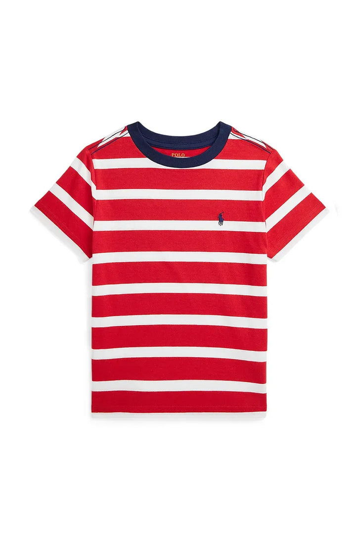 RALPH LAUREN NIÑO TSHIRT RED/PAPER WHITE