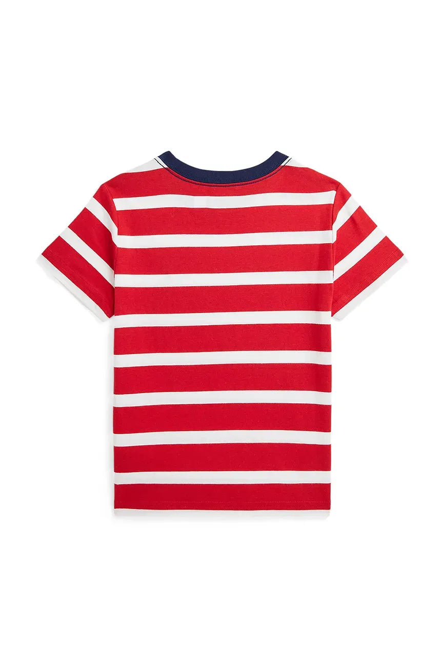 RALPH LAUREN NIÑO TSHIRT RED/PAPER WHITE