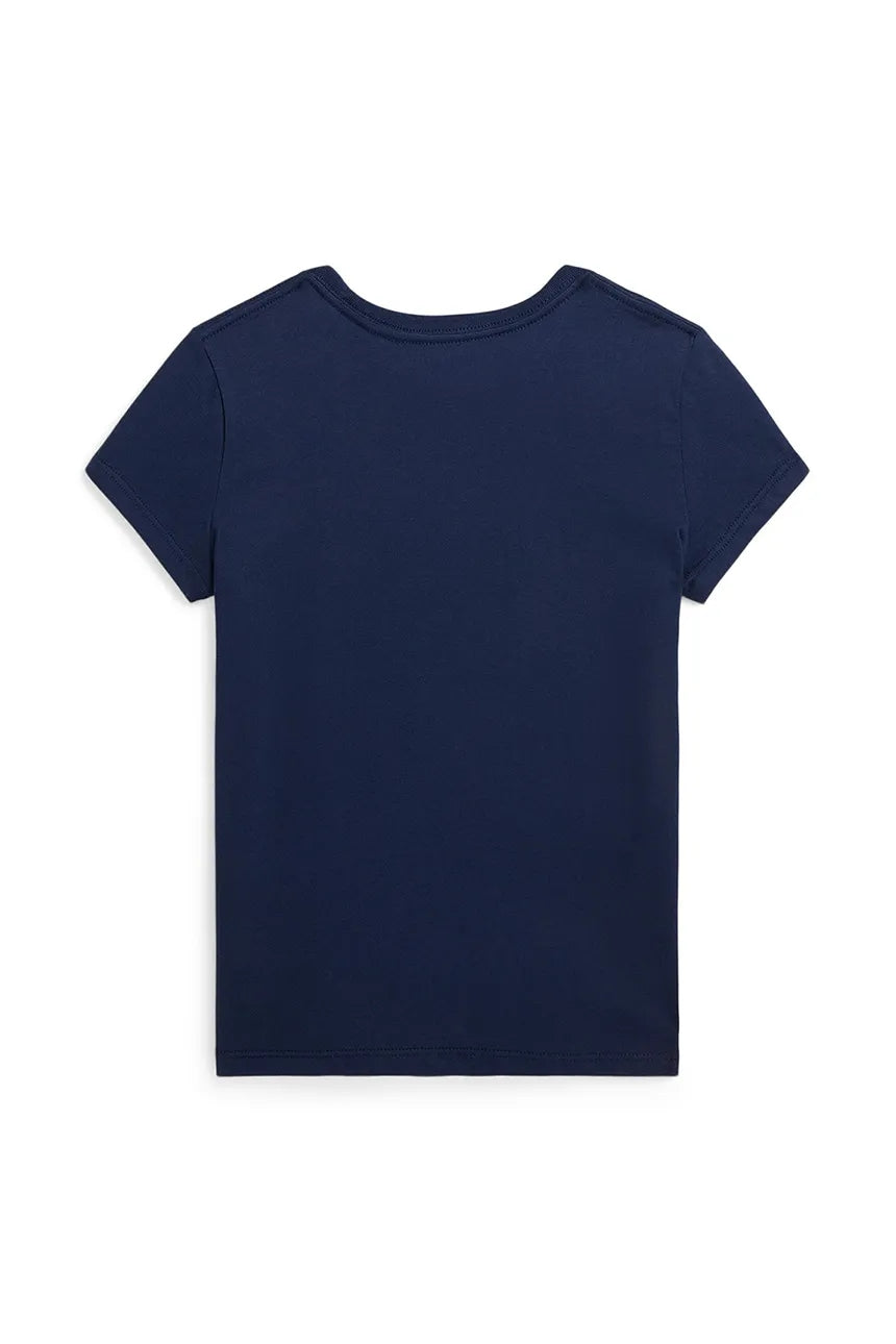 RALPH LAUREN NIÑA TSHIRT JERSEY NEWPORT NAVY W/WHITE