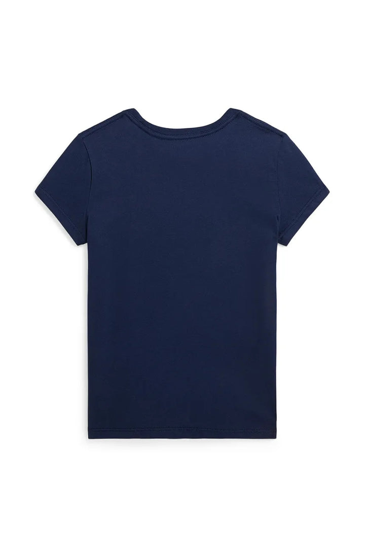 RALPH LAUREN NIÑA TSHIRT JERSEY NEWPORT NAVY W/WHITE