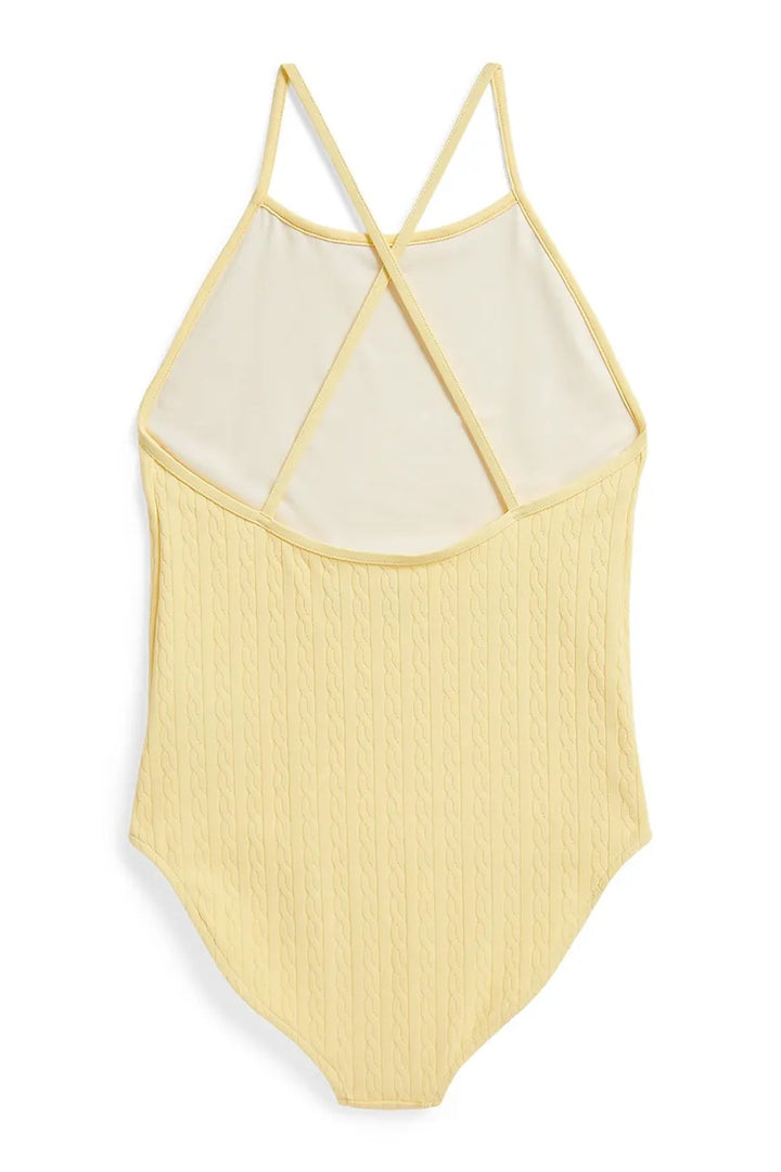 RALPH LAUREN NIÑA VESTIDO DE BAÑO JACQ NYLON/ELASTANE T-BIRD YELLOW