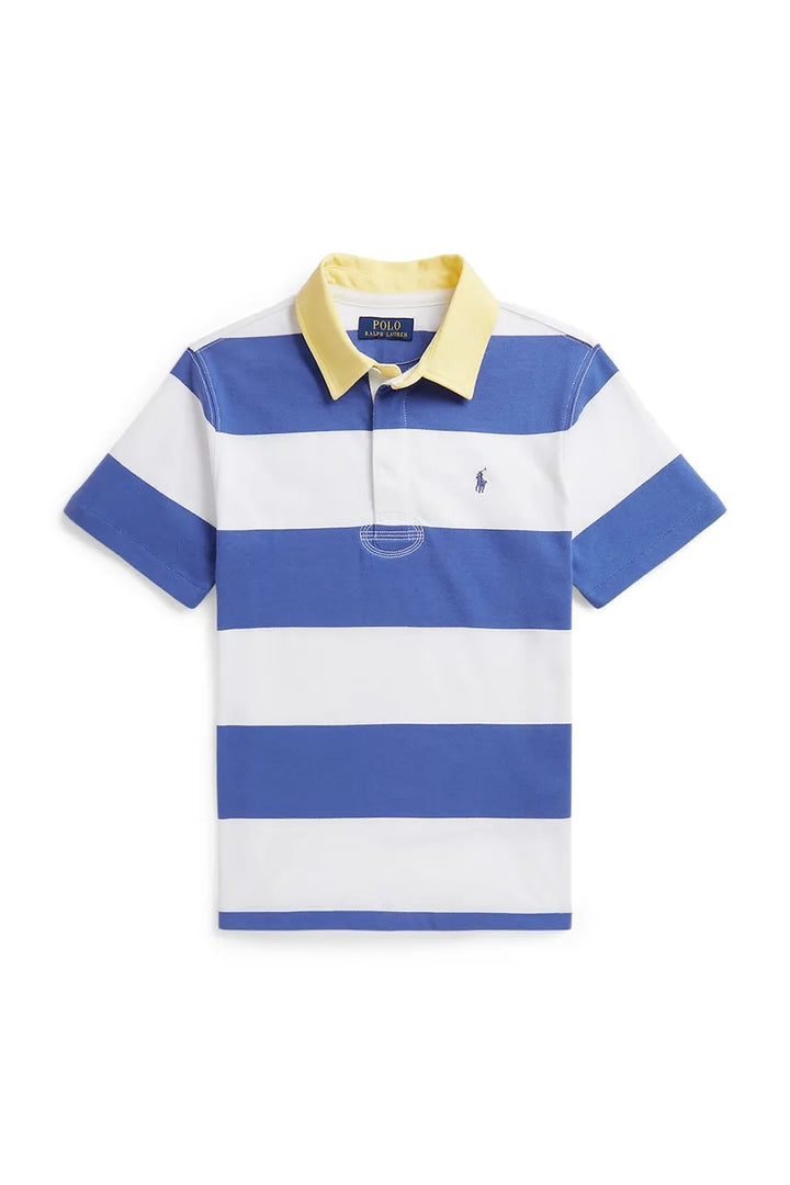 RALPH LAUREN NIÑO ABRIGO KNIT RUGBY PULLOVER LIBERTY/WHITE