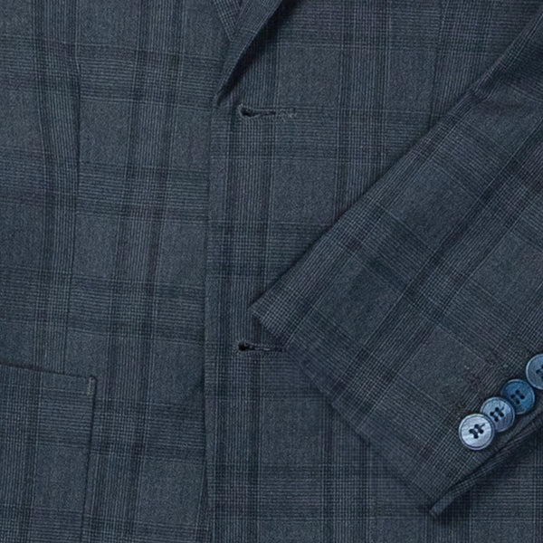 ISAAC MIZRAHI NIÑO CONJ. DE SACO PLAID NAVY 2PK